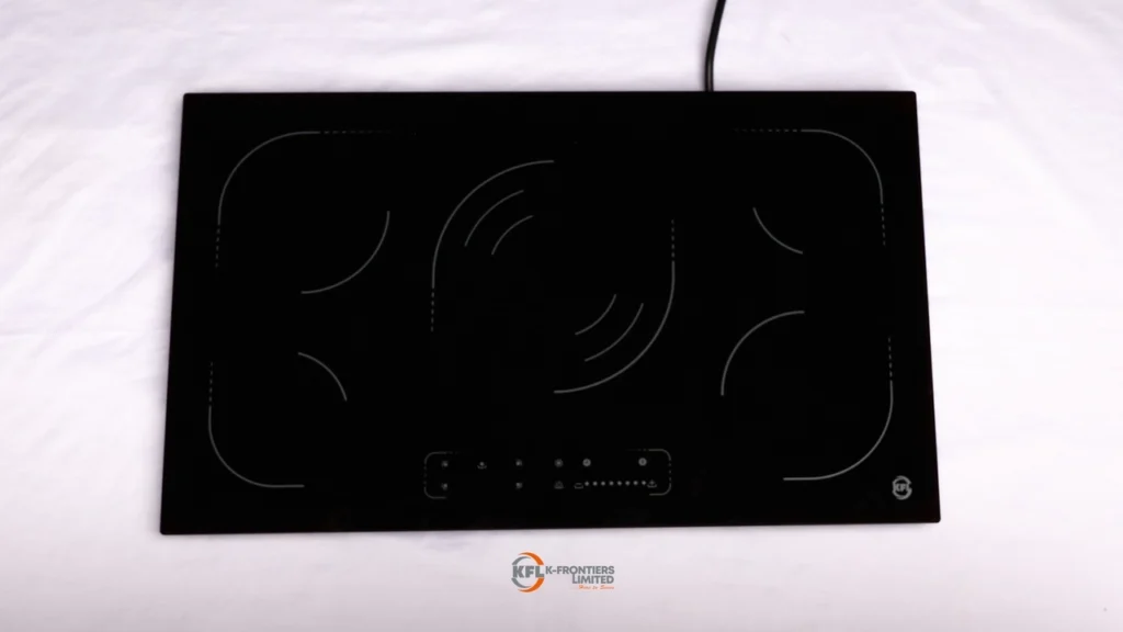 vc950 90cm surface black glass electric burner0525