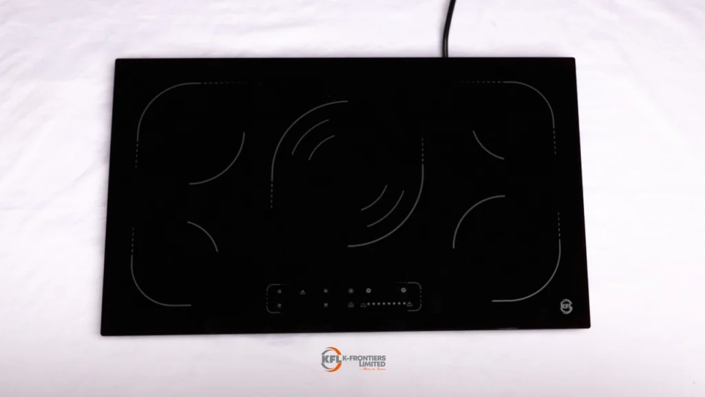 vc950 90cm surface black glass electric burner0526