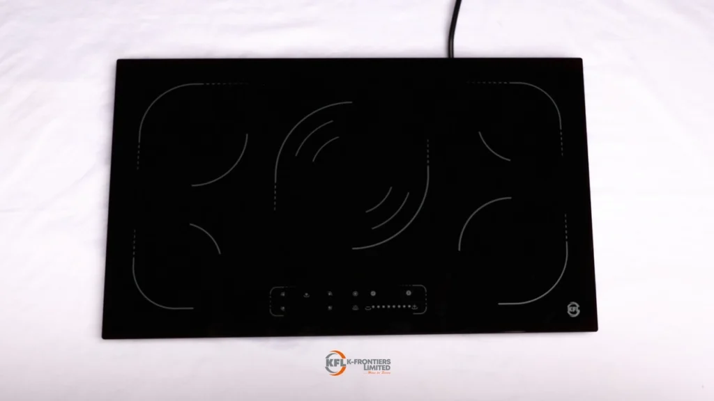 vc950 90cm surface black glass electric burner0527