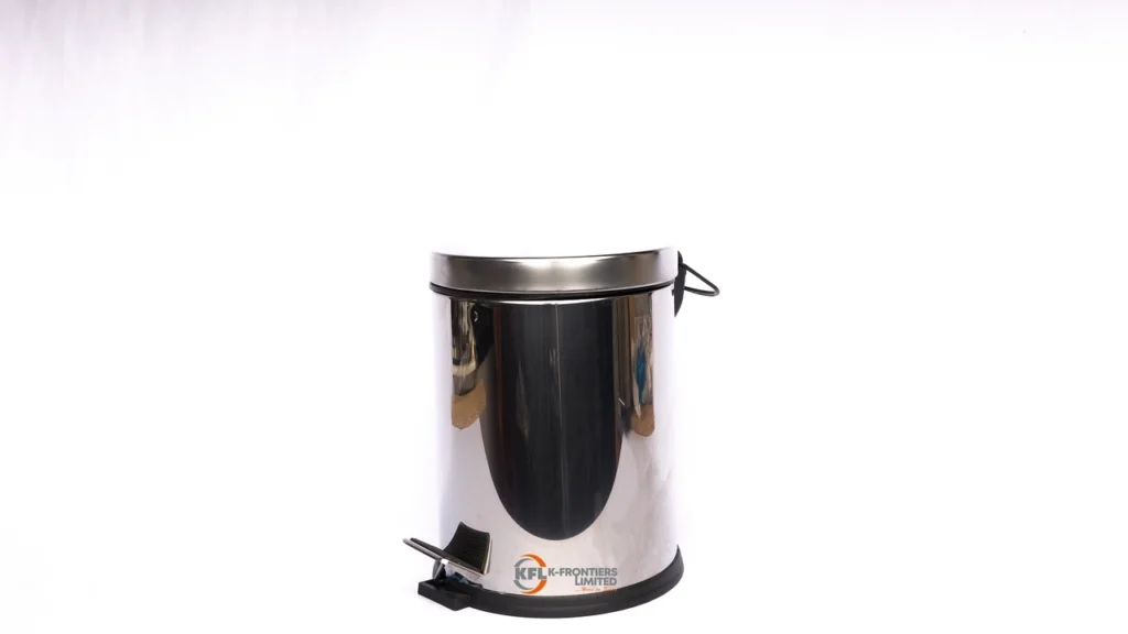 5lt dustbin with pedal chrome0422