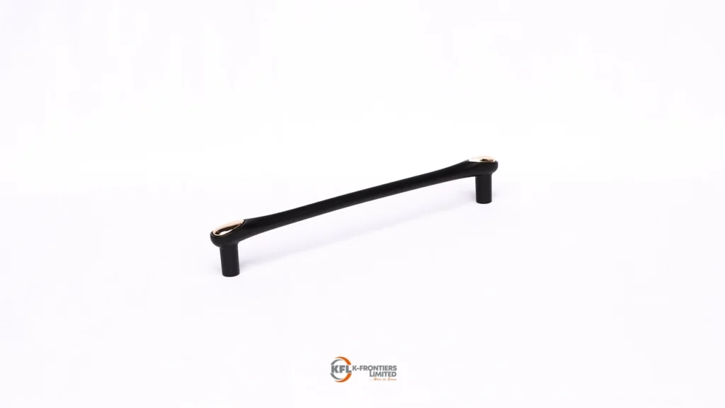 js 115 192 black gold cabinet handle0234